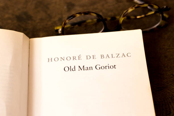 istock Book Open to Title Page: Honore de Balzac's Goriot 1546363705