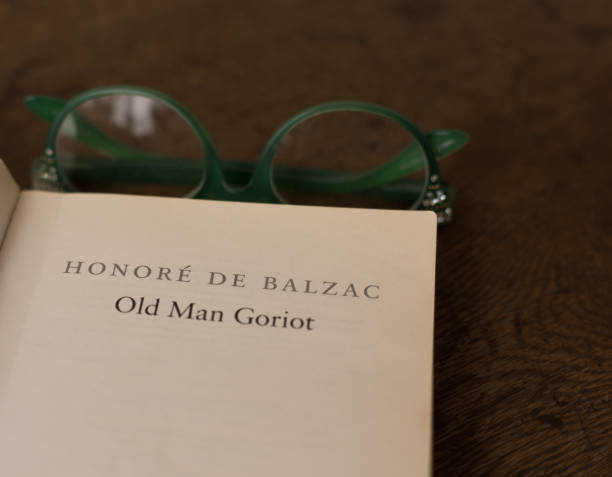istock Book Open to Title Page: Honore de Balzac's Goriot 1546364321
