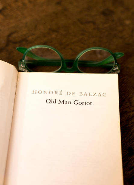 istock Book Open to Title Page: Honore de Balzac's Goriot 1546364745