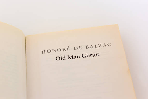 istock Book Open to Title Page: Honore de Balzac's Goriot 1546365248
