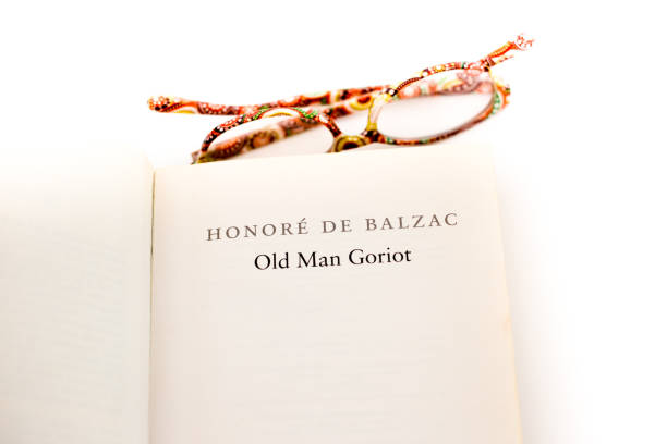 istock Book Open to Title Page: Honore de Balzac's Goriot 1546365252