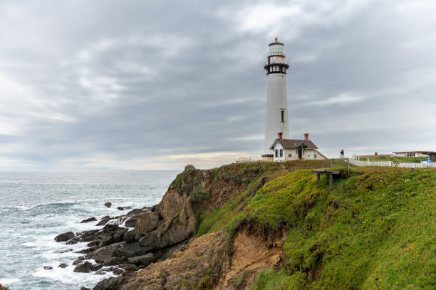 istock Pigeon Point Light Station or Pigeon Point Lighthouse is a lighthouse built in 1871 to guide ships on the Pacific coast of California. It is the tallest lighthouse on the West Coast of the US 1546451161