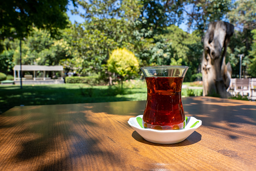 turkish tea on the table