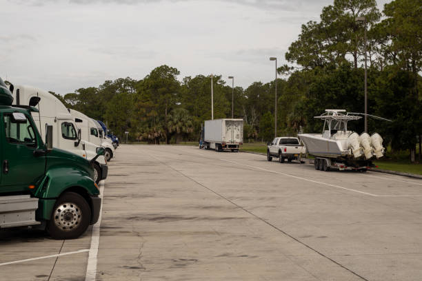 istock Trucks on parking lot 1546515786