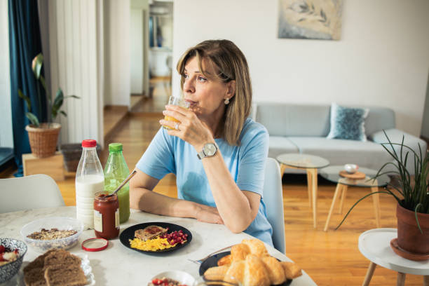 istock Woman is enjoying breakfast 1546750995