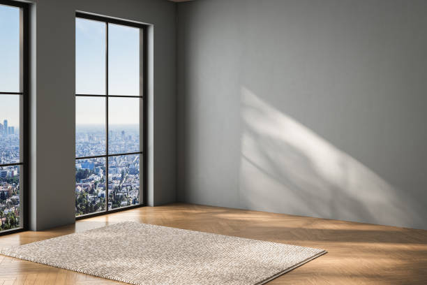 istock empty living room with blue tones wall 1546754154