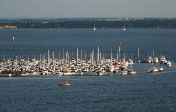 istock Sailboat harbor, Charleston, South Carolina. 1546994320