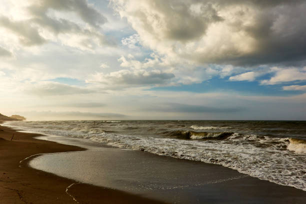 istock Scenic view of ocean during sunrise 1547033728