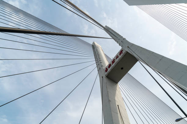 istock Close up of bridge building structure, Chongqing, China 1547288484