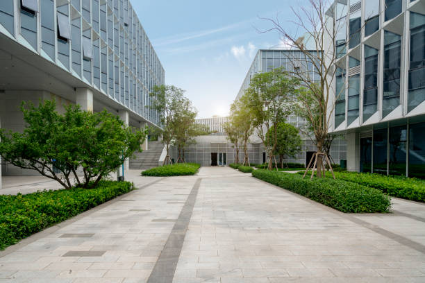 istock Empty floor and modern office building in Sci-Tech Park ,chongqing,china 1547290447