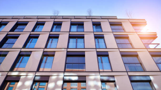 istock Modern constructed real estate located in downtown. 1547359857