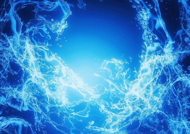 istock 3d illustration of abstract blue splashes and blue waves 1547391115
