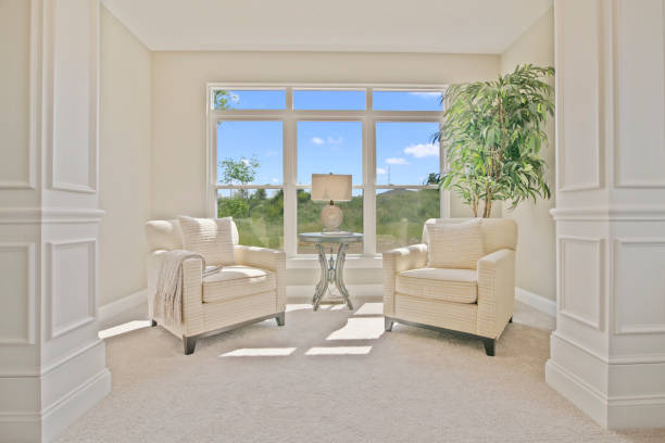 istock Symmetrical sitting room with amazing view 1547428890