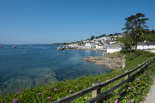 Small Harbour in Idyllic Bay Near Falmouth