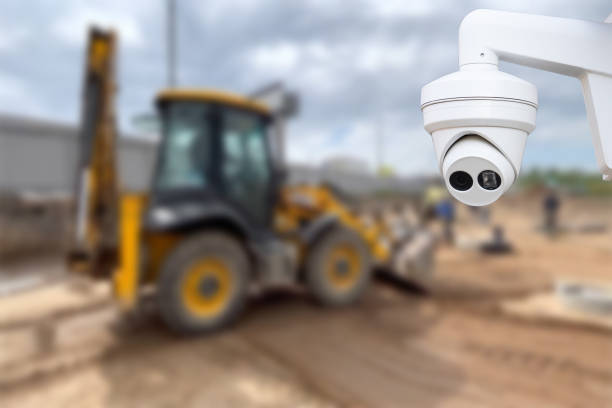 istock CCTV camera watching an excavator and workers working on a construction site. 1547613246