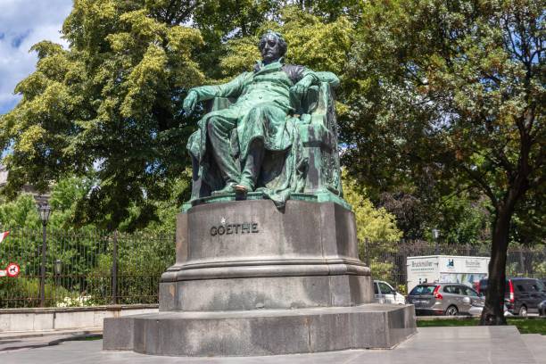 The Goethe monument stock photo