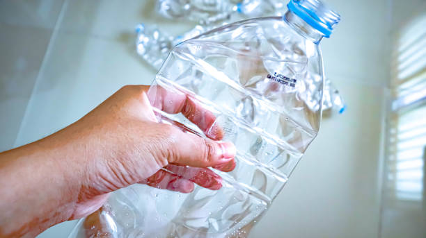 istock Plastic bottles at home are waiting for recycle 1547668121