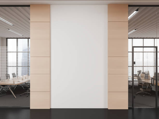 istock White and beige office hall with blank wall 1547745253
