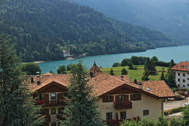 istock Molveno lake in northern Italy 1547800311