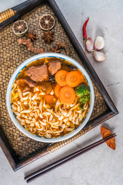 istock Braised Beef noodle soup in a tray 1547938435