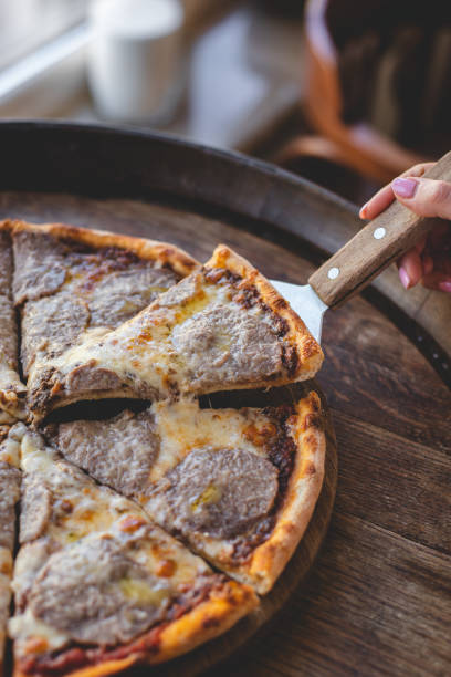 istock Freshly baked Neapolitan pizza with cheese and truffle 1548020761