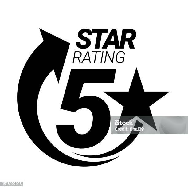 Five Star2 5 Star Rating Five Star Symbol Or Emblem Vector Stock Illustration ...