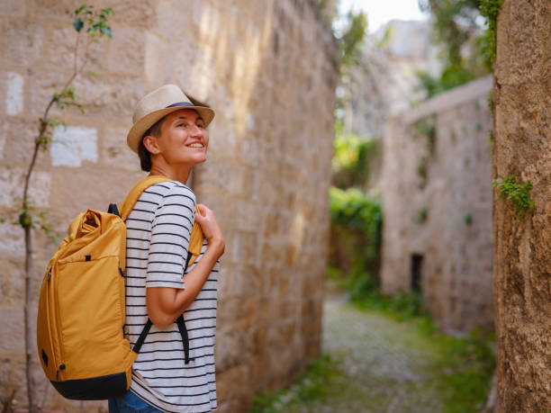 istock summer trip to Rhodes island, Greece. 1548100053