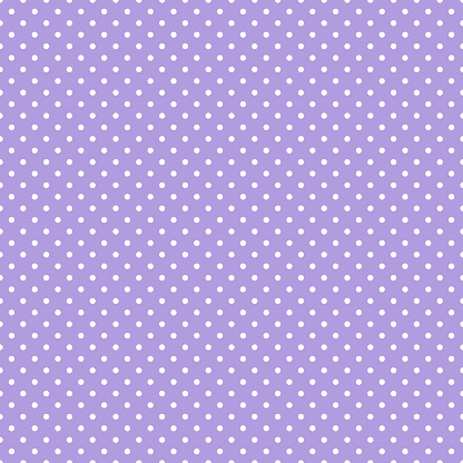 Polka dot purple pastel color seamless texture background