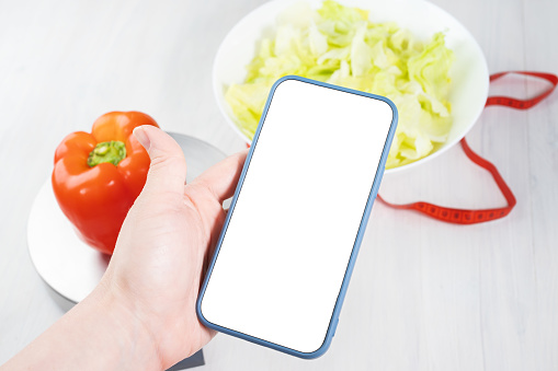 calorie counter app for smartphone to determine the calorie content of foods by weight