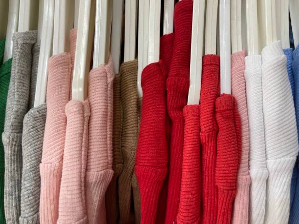 istock Colorful women's clothes and blouses 1548139573