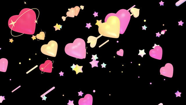 lovely hearts background