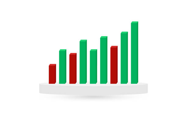 istock 3D Stock Market Trading Icon On Background. Wallpaper. Finance Banner. Graph. Vector Illustration 1548250342