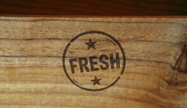 istock Fresh eco and natural stamp and stamping 1548258020