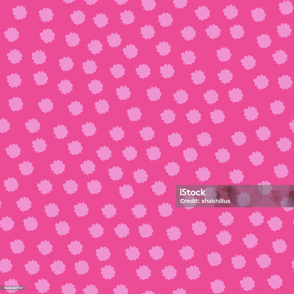 Pink Randsom Pink Dotted Seamless Pattern Stock Illustration - Download Image Now ...