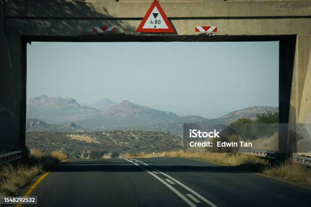 Underpass Bridge Namibia Rural Scene Stock Photo - Download Image Now - Accessibility, Adventure, Africa