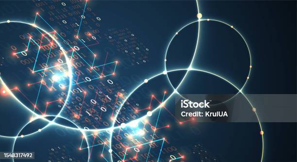 Technology Background Big Data Concept Binary Computer Code Stock ...