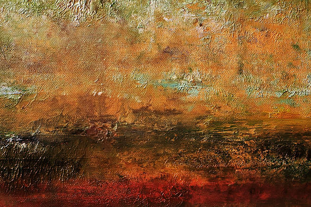 istock Abstract painted  ocher and red art backgrounds. 154832071