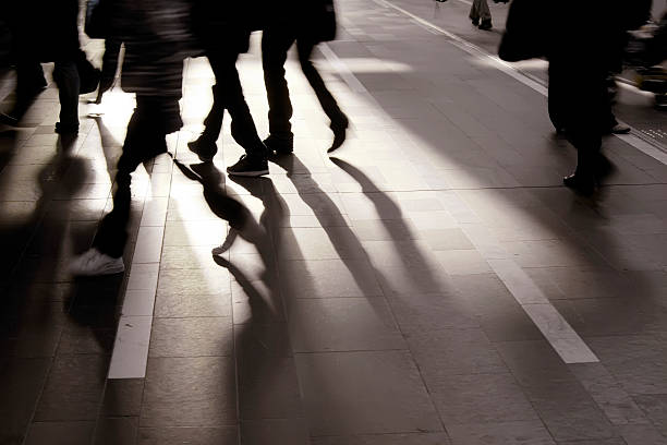 istock Backlit people in motionon Central Station at rush hour. 154834530