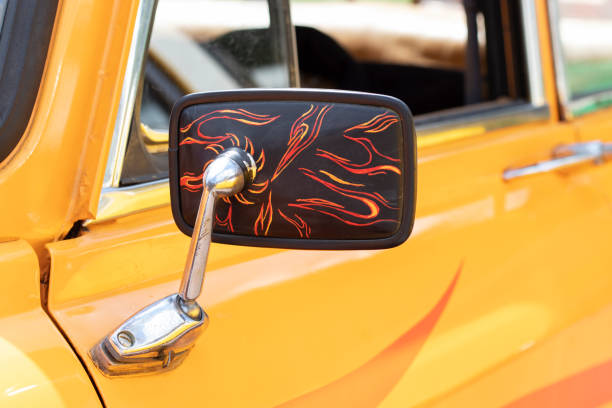 details of a classic car