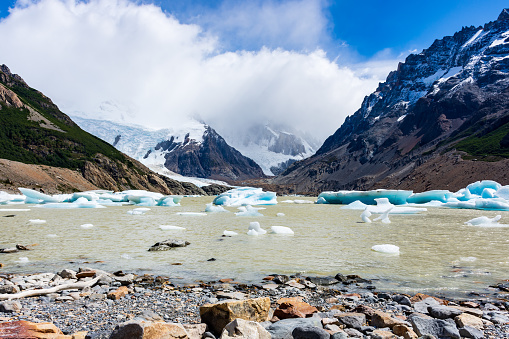 The Laguna Torre, located in El Chaltén, Argentina, is a breathtaking natural wonder. Nestled in the heart of the Patagonian Andes, this glacial lake offers a mesmerizing sight with its pristine turquoise waters and towering glaciers that reflect on its surface. The Laguna Torre is named after the prominent Cerro Torre, a majestic peak that stands guard over the lake.