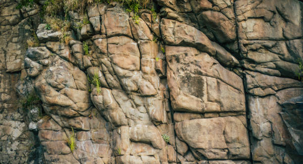 istock Stones on mountain surface. Granite background for design. Nature and landscape. 1548442151