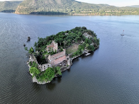 Bannerman Castle sits within the Hudson River upstate from New York City, in the Hudson Valley