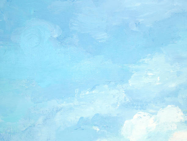 istock Pastel light blue and white acrylic painted background 1548622605