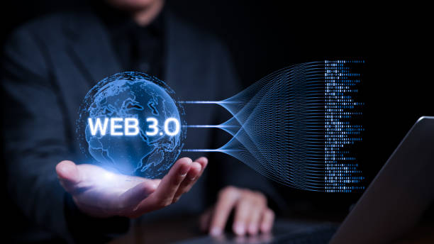 istock WEB 3.0 technology concept. Businessman hand showing futuristic internet 3.0 connection virtual reality. Big data with AI artificial intelligence, Website development, Global network, Connectivity, 1548737569