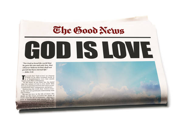 istock Newspaper headline declares: God Is Love 1548814993