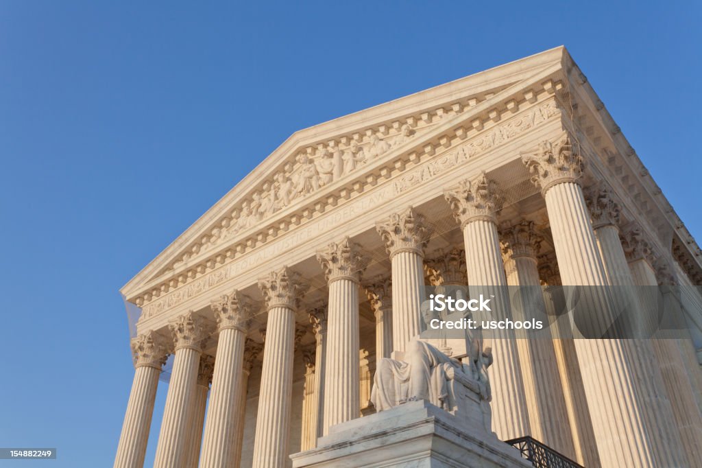 Gleich Gerechtigkeit nach Recht. Oberstes Bundesgericht der USA - Lizenzfrei Amerikanische Verfassung Stock-Foto