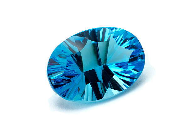 Aquamarine or Topaz  turquoise gemstone stock pictures, royalty-free photos & images