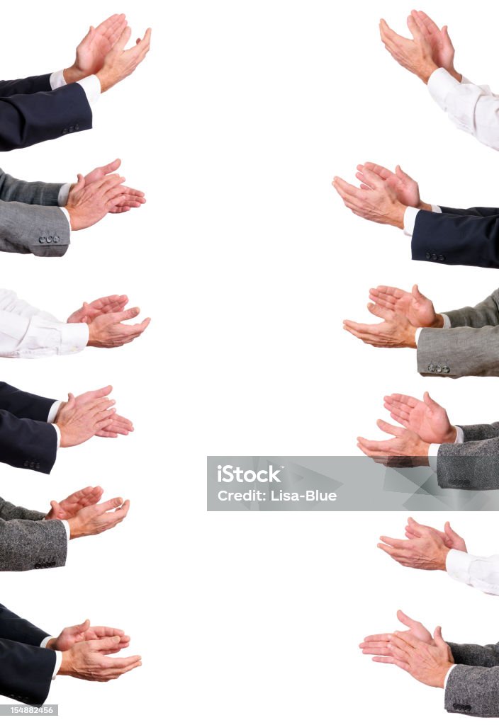 Empresarios manos Clapping.Copy espacio. - Foto de stock de Aplaudir libre de derechos