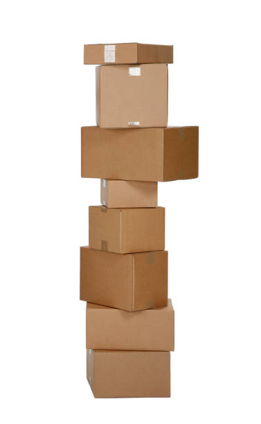 istock Pile of eight cardboard boxes 154882892