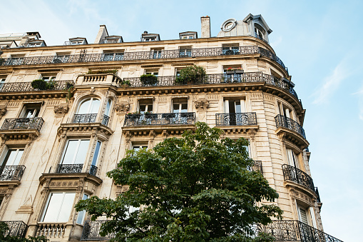 Paris, beautiful buildings, place de la Nation in the 11e district
